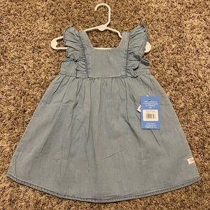 Ruffle Butts - Light Wash Denim Ruffle Dress